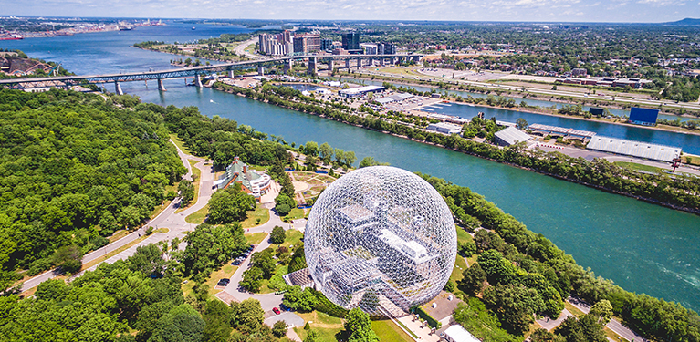 Photo de la biosphère de Montréal