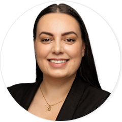 Photo de Sabrina Carlos, Associée, Services Bancaires.