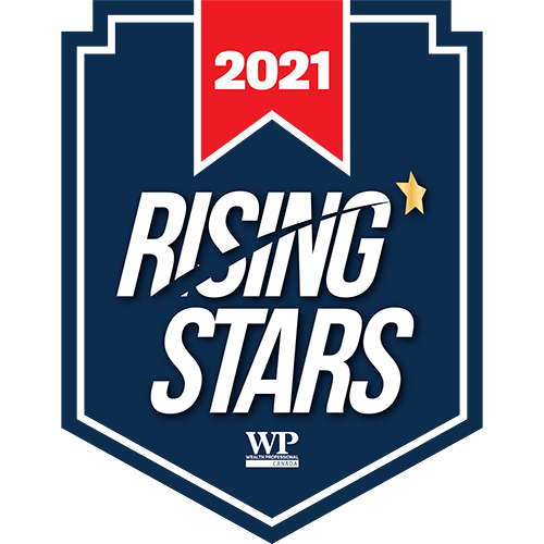 Logo Rising Star (Étoile montate)