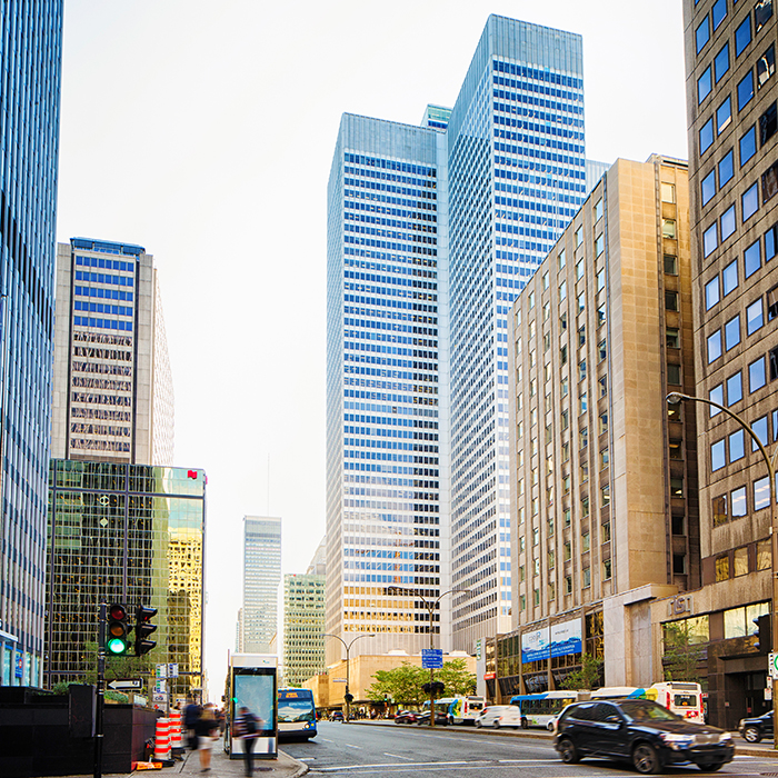 Carte illustrant l’emplacement de la Financière Banque Nationale située au 1 Place Ville-Marie à Montréal
