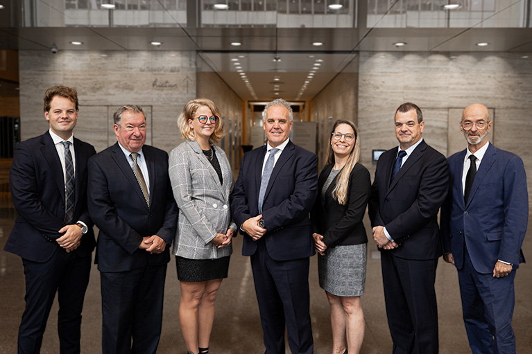 Équipe de gestion de patrimoine Castonguay gauche vers la droite: Benoit, Julie-Ann, Martine, Geneviève, Pierre, Normand.