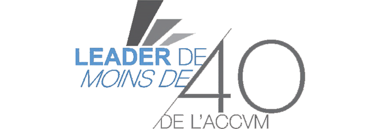 Logo - leader de moin de 40 de l'ACCVM