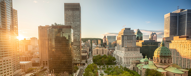 Vue Panoramique de la ville de Montréal