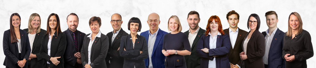 Photo de l’équipe groupe financier Brunet Gilbert Paquet.