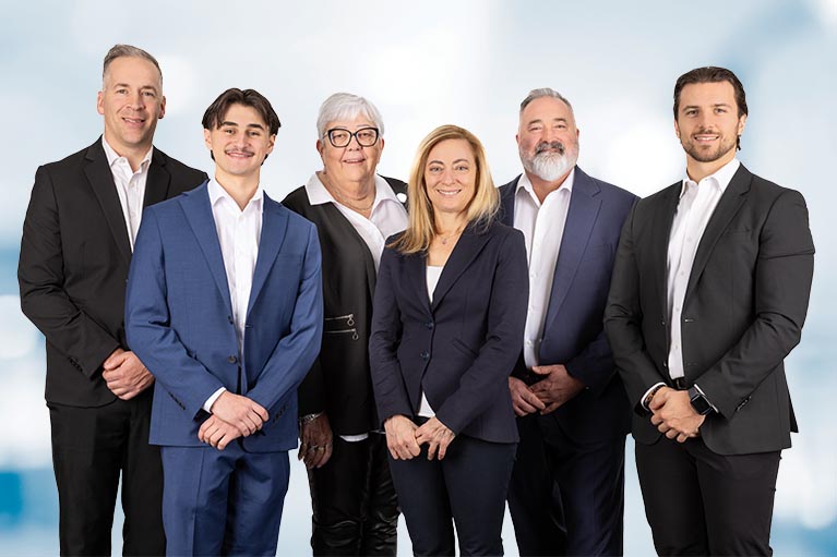  Photo de l'équipe groupe financier grondin pinard à Laval.