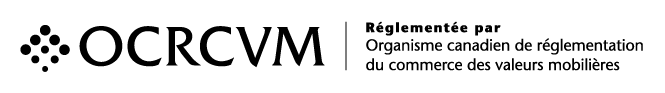 Logo Organisme canadien de réglementation du commerce des valeurs mobilières (OCRCVM) 